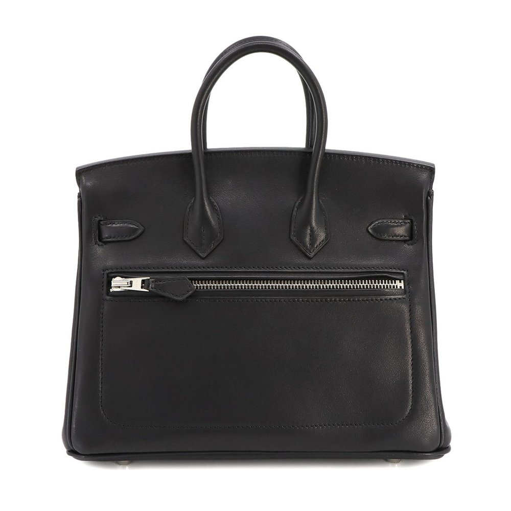 Hermes Birkin 25 Rock Hand Bag Volupt Black B Stamp Silver Hardware - Picture 2 of 10